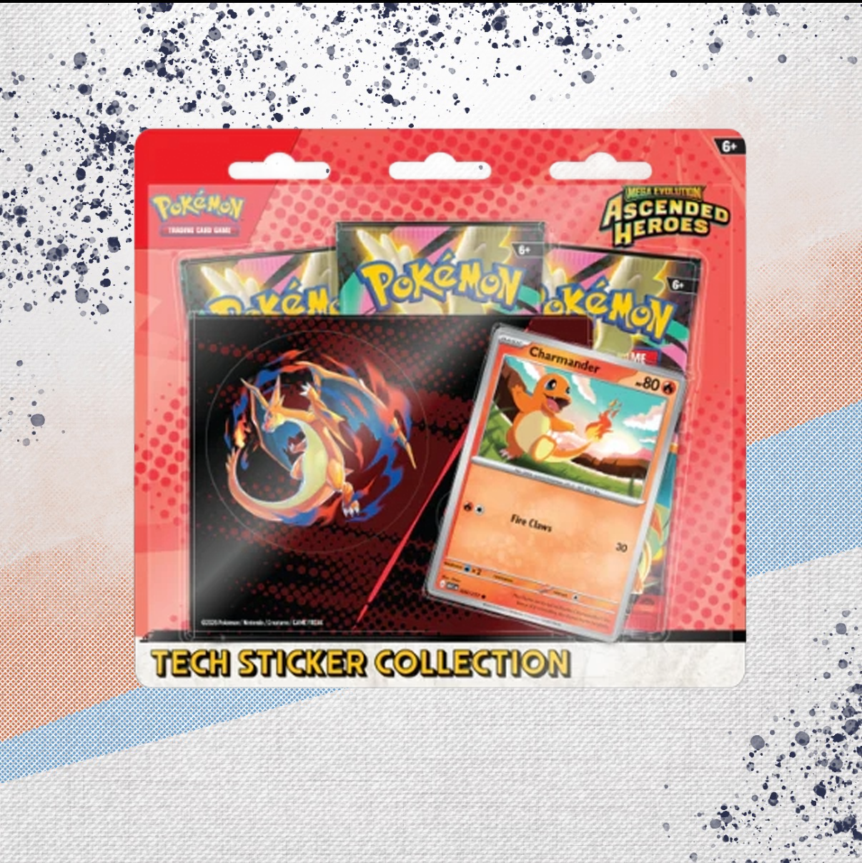 Pokemon Ascended Heroes Tech Sticker Collection Charmander