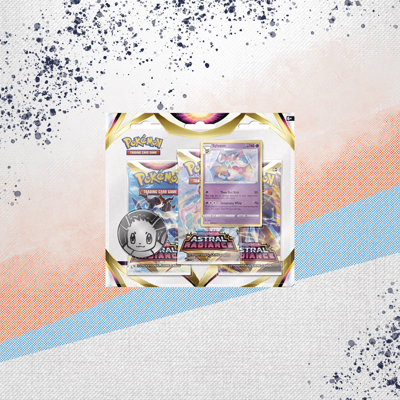 Pokemon Astral Radiance 3 Pack Sylveon Blister