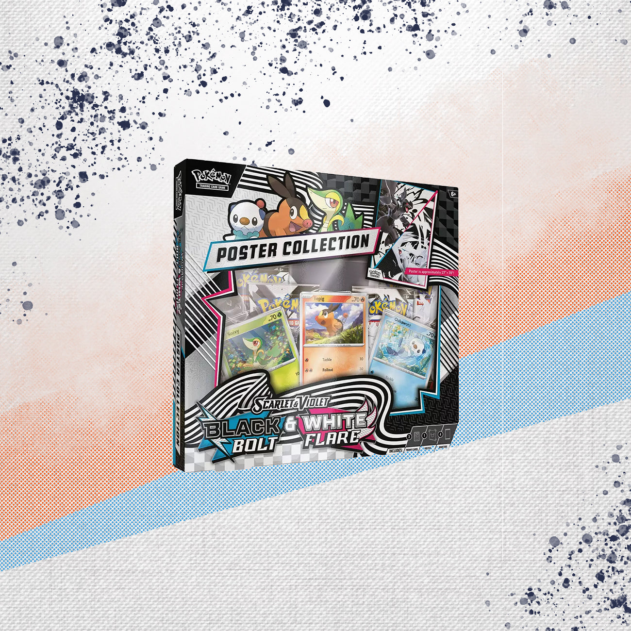 Pokemon Black Bolt & White Flare Unova Poster Collection Box