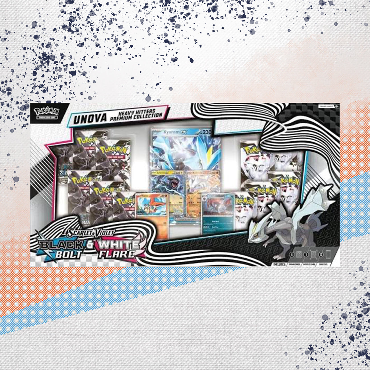 Pokemon Black Bolt & White Flare Unova Heavy Hitters Collection Box