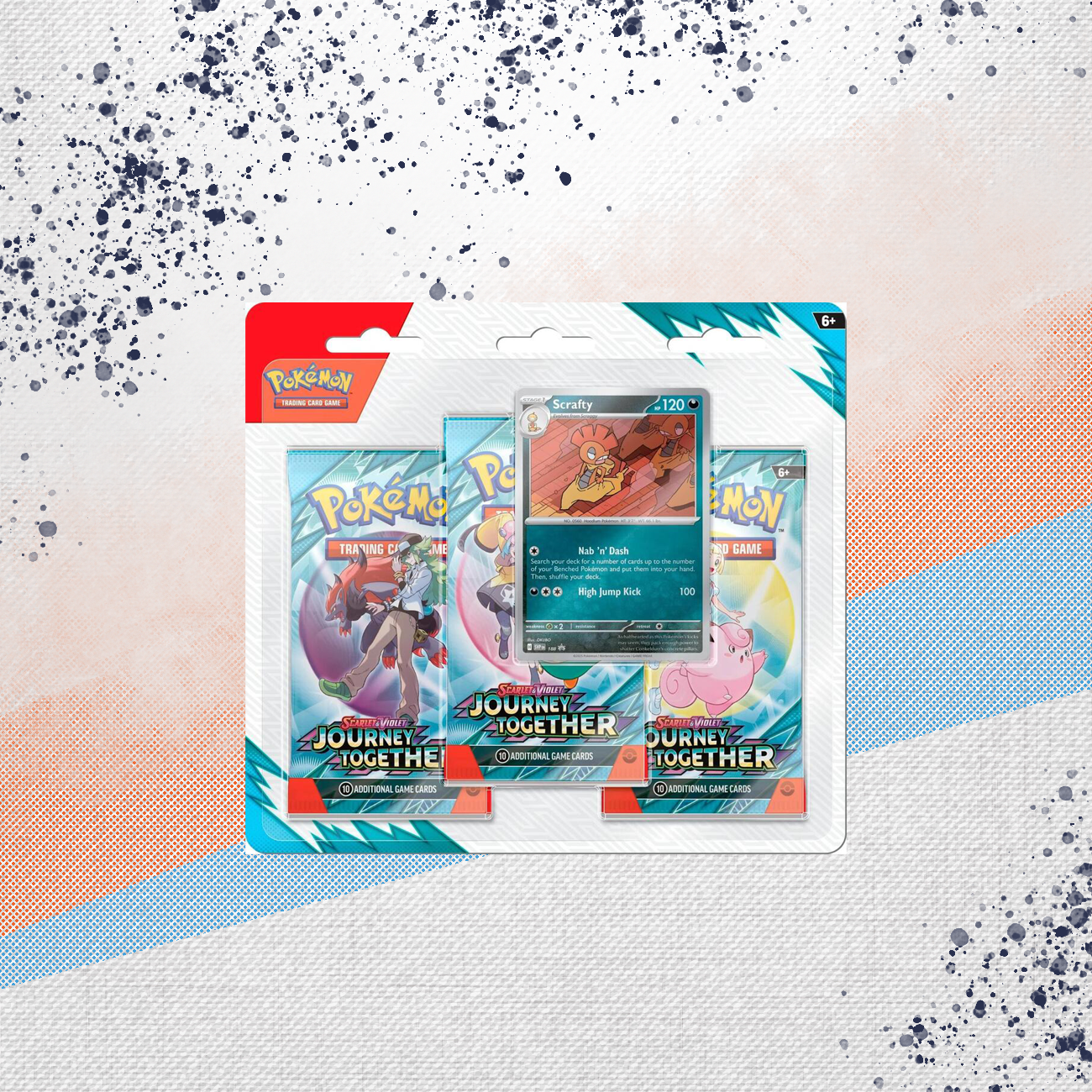 Pokemon Journey Together 3 Pack Blister