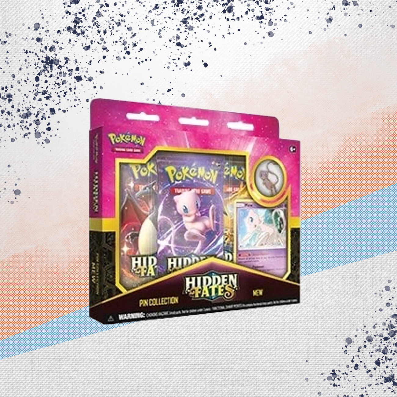 Pokemon Hidden Fates Pin Collection Box Mew