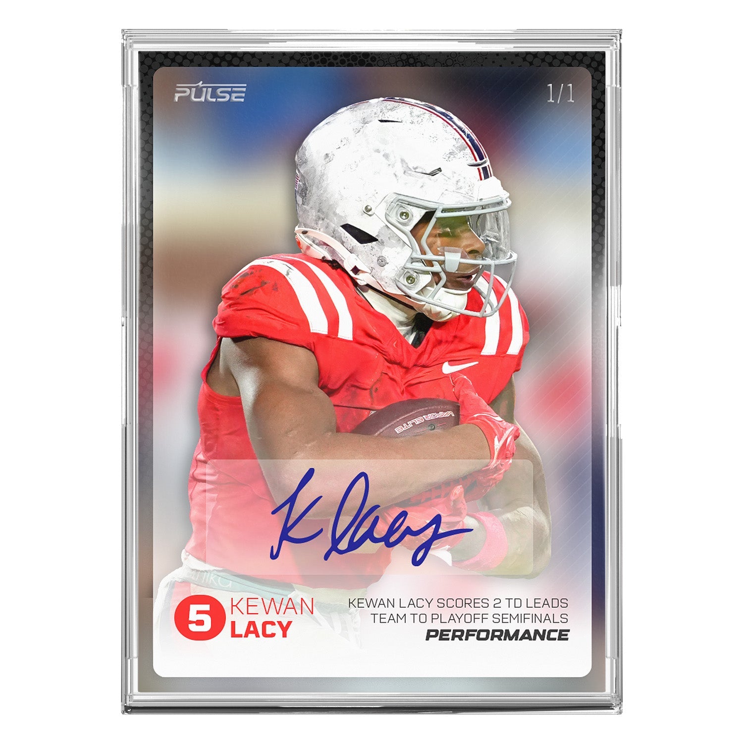 2026 Pulse On Demand Kewan Lacy Performance Autograph Card