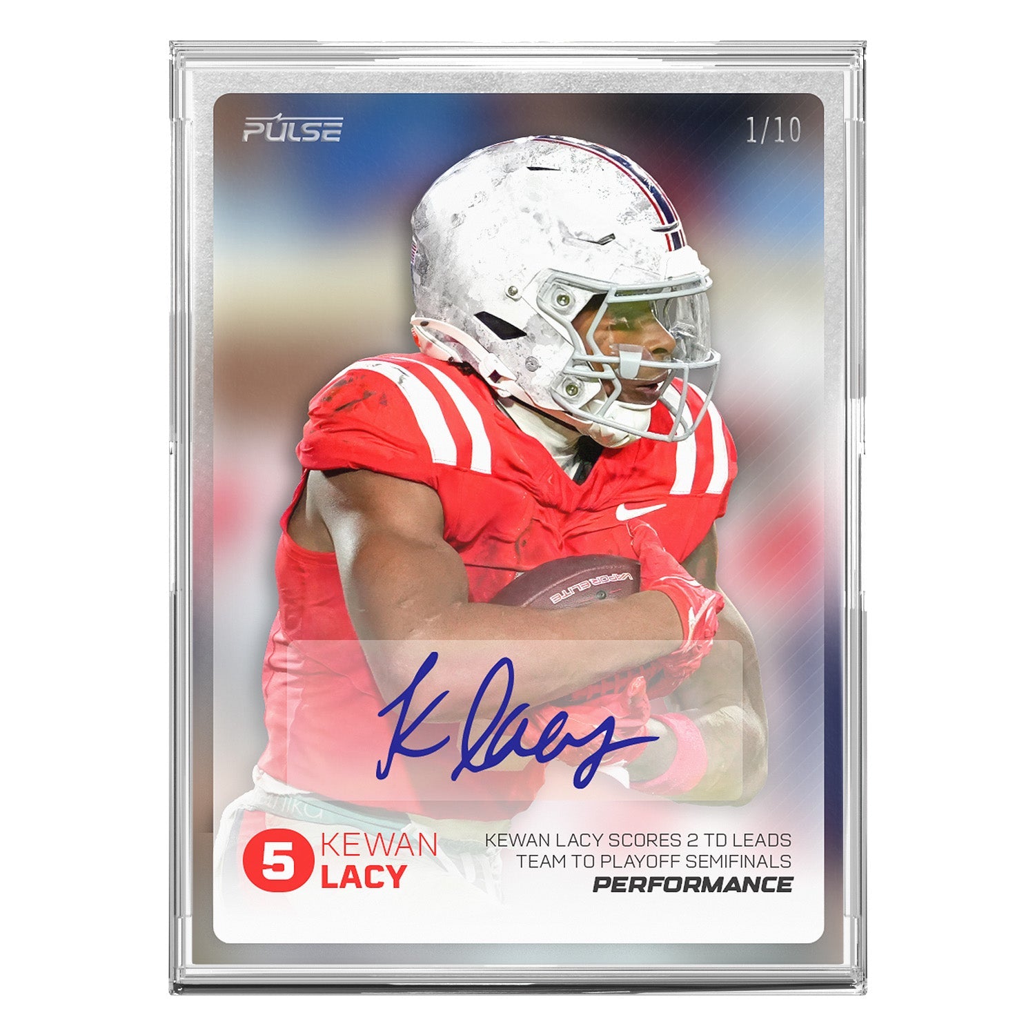 2026 Pulse On Demand Kewan Lacy Performance Autograph Card
