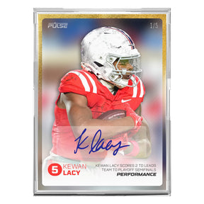 2026 Pulse On Demand Kewan Lacy Performance Autograph Card