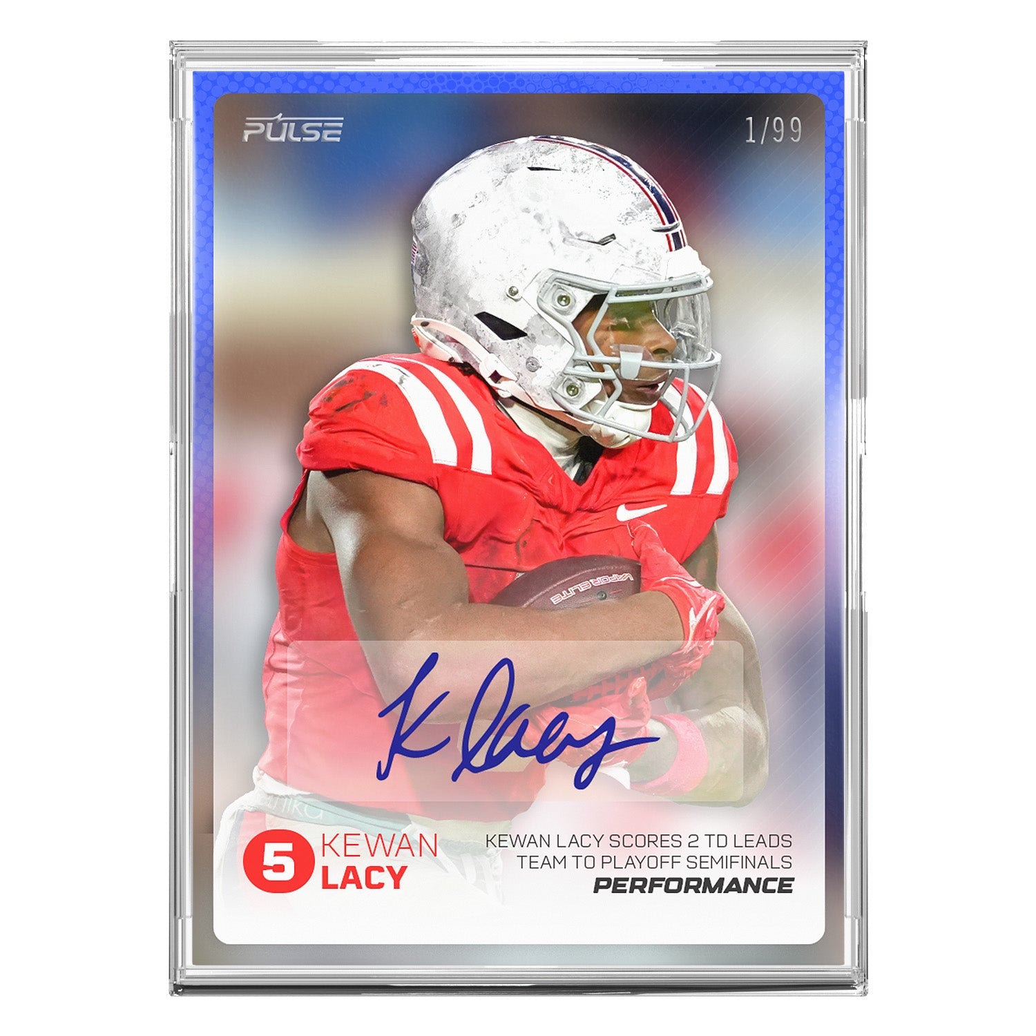 2026 Pulse On Demand Kewan Lacy Performance Autograph Card