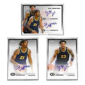2026 Pulse On Demand 3 Card Champions Card Set - Yaxel Lendeborg, Morez Johnson Jr. + Exclusive Dual Autographed Card