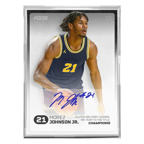 2026 Pulse On Demand Morez Johnson Jr. Autographed Champions Card