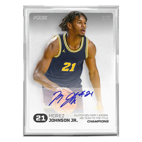 2026 Pulse On Demand Morez Johnson Jr. Autographed Champions Card