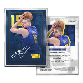2026 Pulse On Demand Nikola Jokić On-Card Autograph Card
