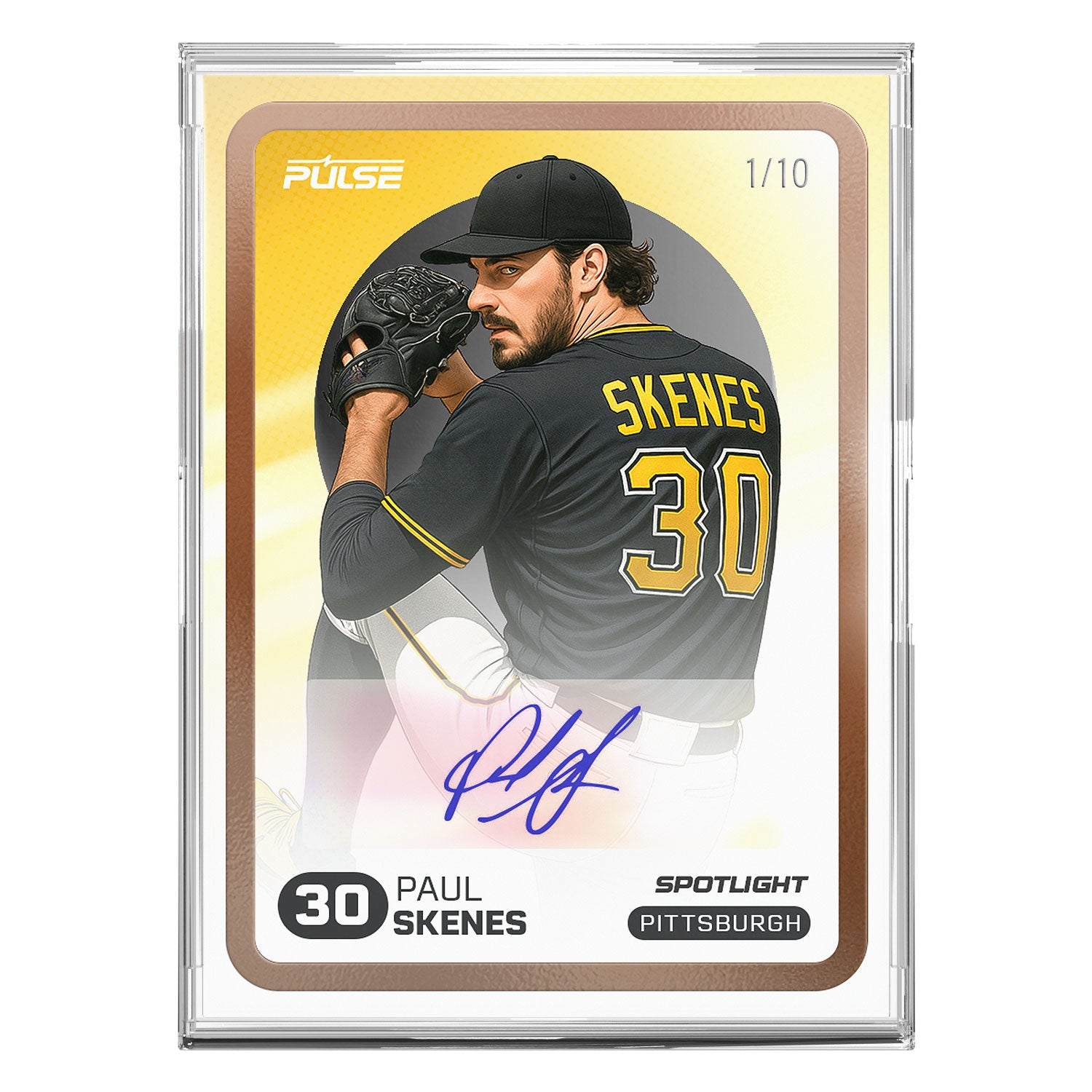 2025 Pulse On Demand Paul Skenes Autographed Spotlight Card