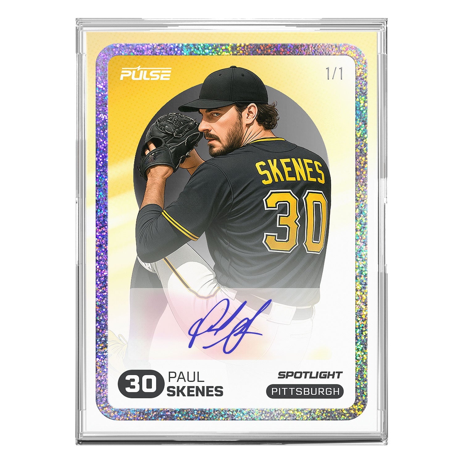 2025 Pulse On Demand Paul Skenes Autographed Spotlight Card
