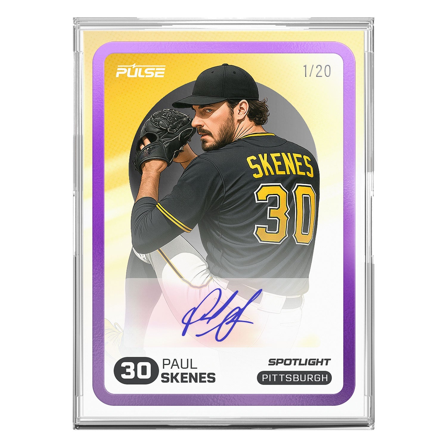 2025 Pulse On Demand Paul Skenes Autographed Spotlight Card