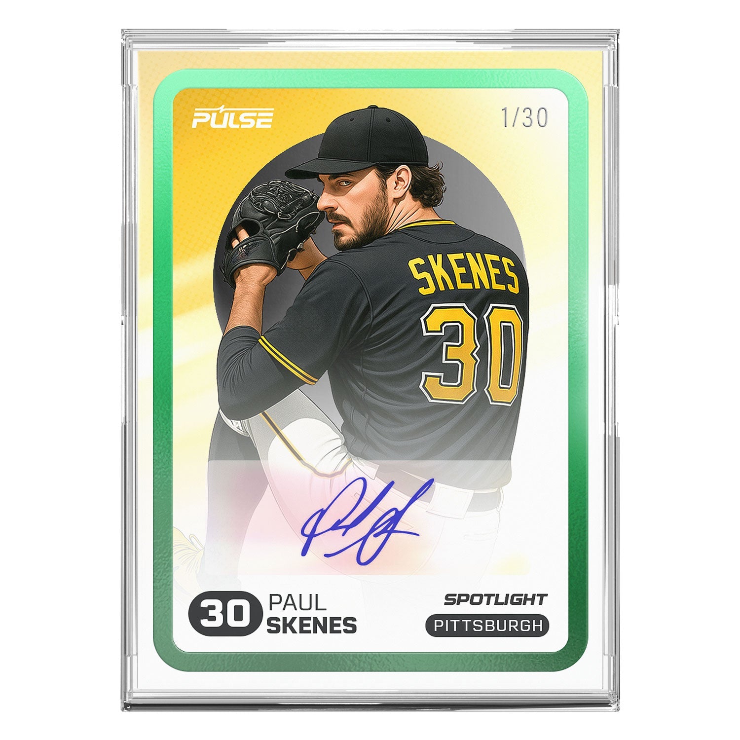 2025 Pulse On Demand Paul Skenes Autographed Spotlight Card