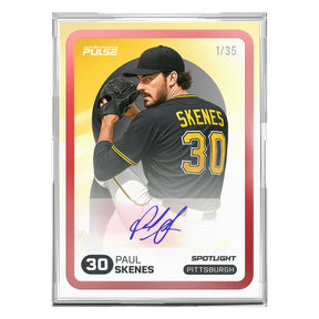 2025 Pulse On Demand Paul Skenes Autographed Spotlight Card