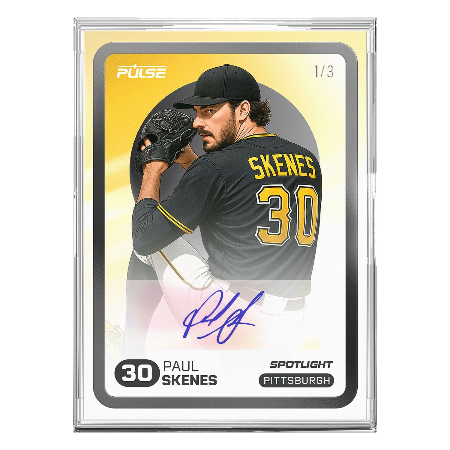 2025 Pulse On Demand Paul Skenes Autographed Spotlight Card