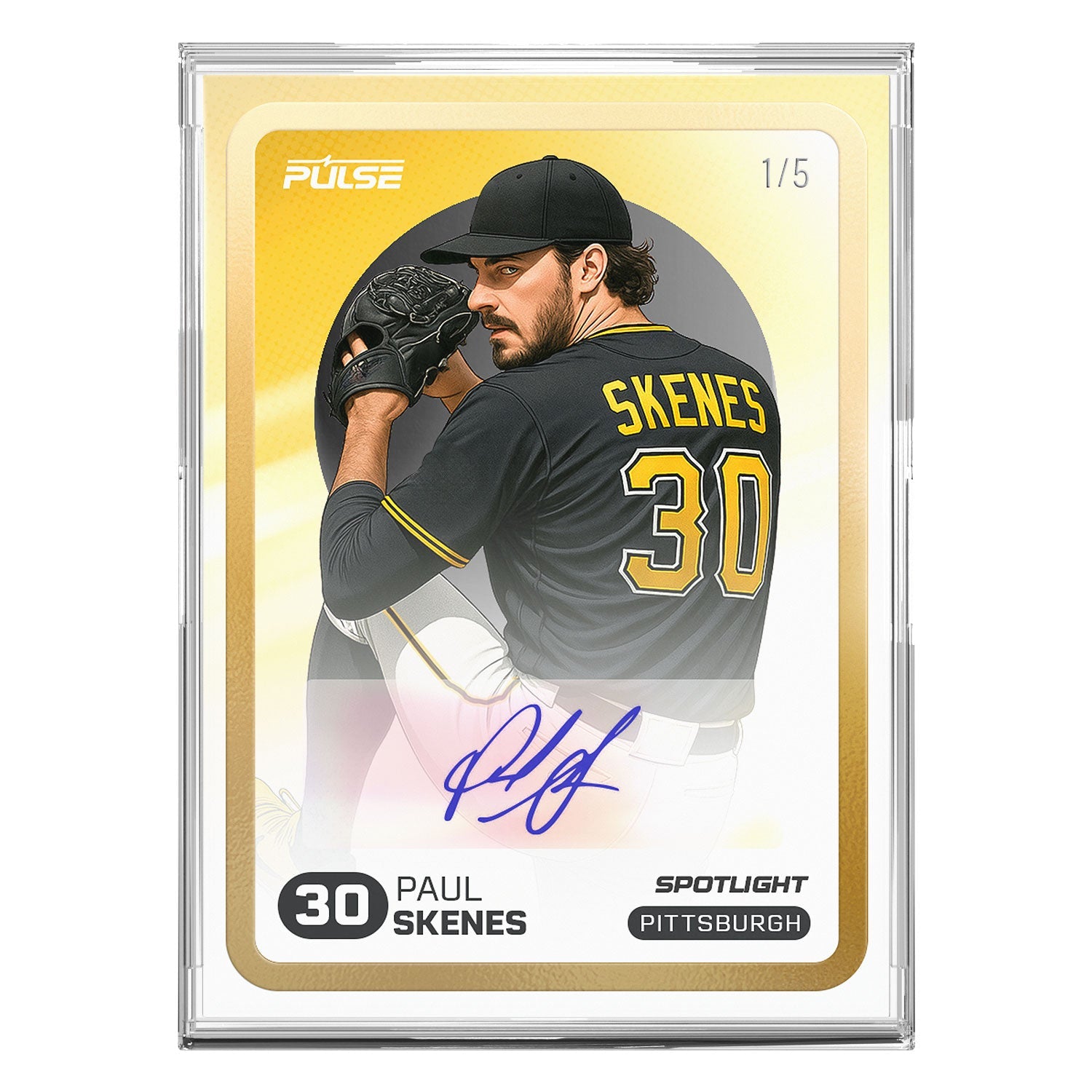 2025 Pulse On Demand Paul Skenes Autographed Spotlight Card
