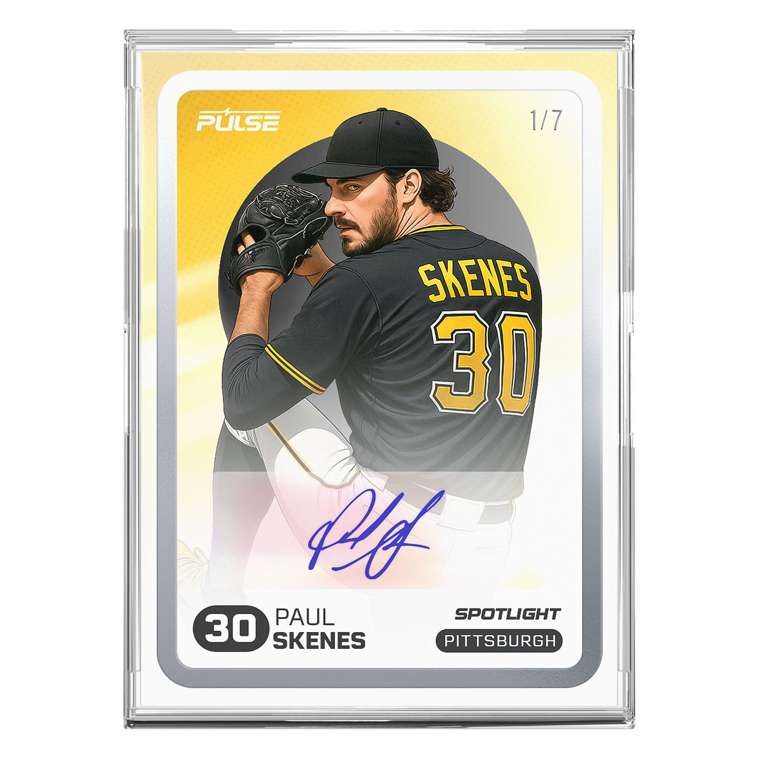 2025 Pulse On Demand Paul Skenes Autographed Spotlight Card