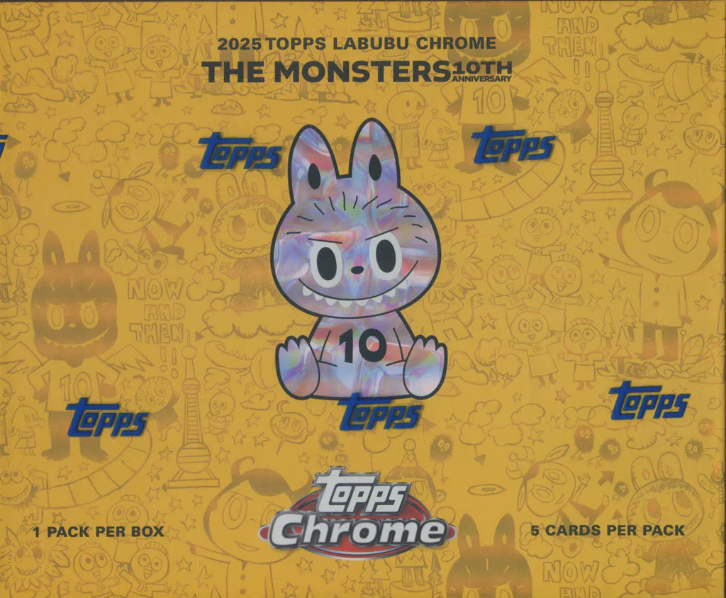 2025 Topps Chrome Labubu 10th Anniversary Box