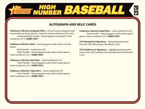 2023 Topps Heritage HIGH Number Baseball Hobby Box