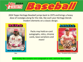 2024 Topps Heritage Baseball Hobby Box w/ 2024 NSCC Exclusive Silver Pack