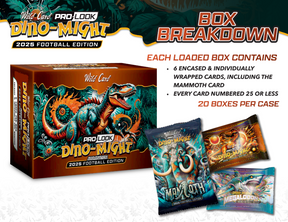 2025 Wild Card Dino-Might Pro-Look Football Hobby Box