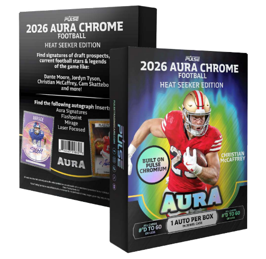 2026 Pulse Aura Chrome Football Heat Seeker Box *PRESALE*