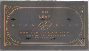 2022 Leaf Decadence Pop Century Hobby 3 Box Case