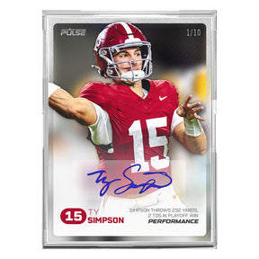 2025 Pulse On Demand Ty Simpson Performance Autograph Card