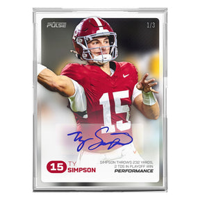 2025 Pulse On Demand Ty Simpson Performance Autograph Card