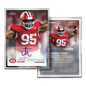 2026 Pulse On Demand Tyrique Tucker Autographed Champions Card