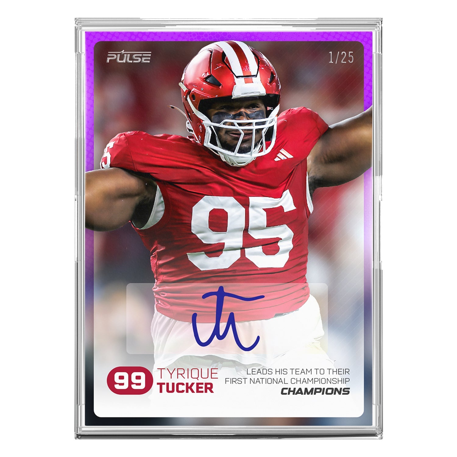 2026 Pulse On Demand Tyrique Tucker Autographed Champions Card