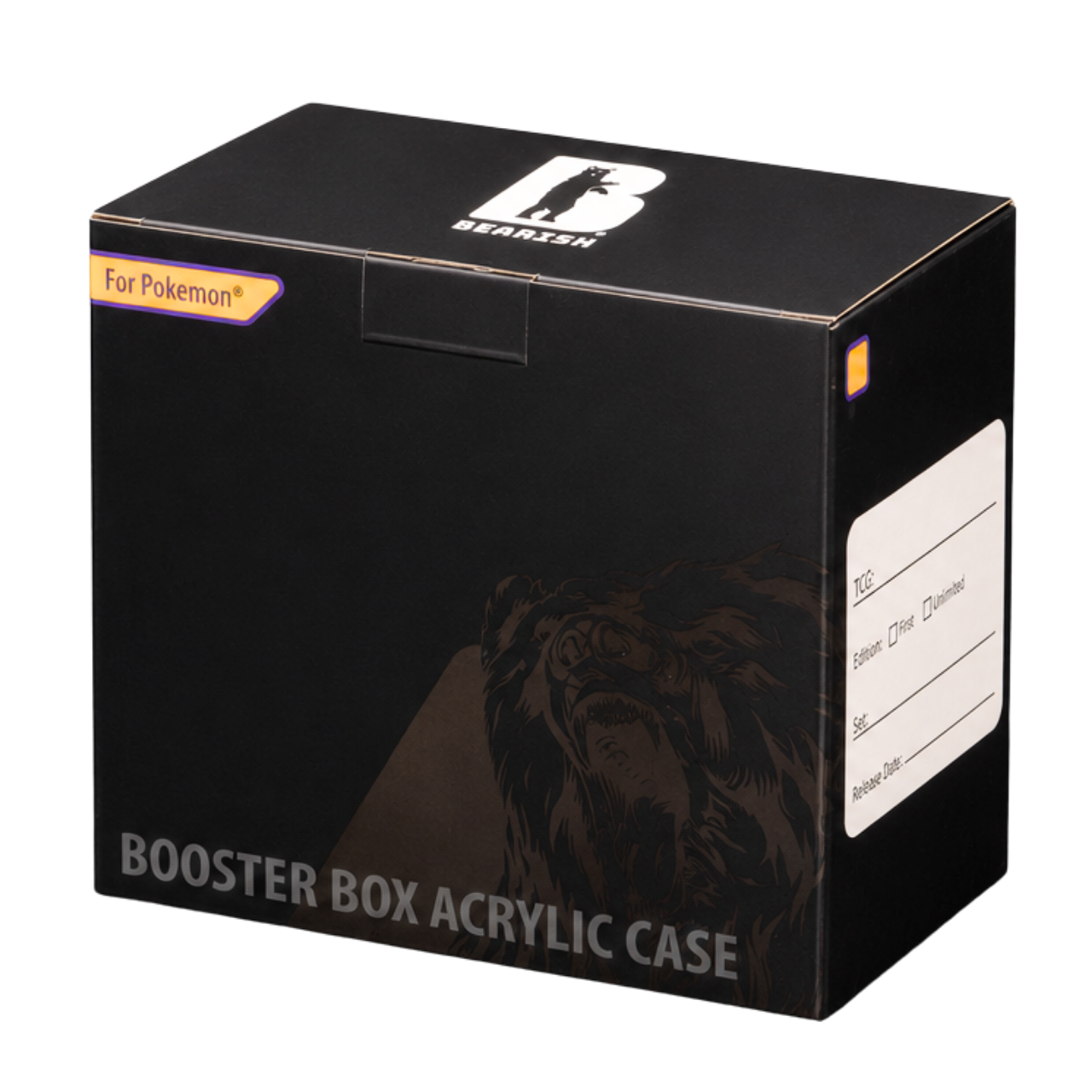 Bearish Acrylic Case for Pokemon Booster Display (Sun and Moon Through Scarlet and Violet)