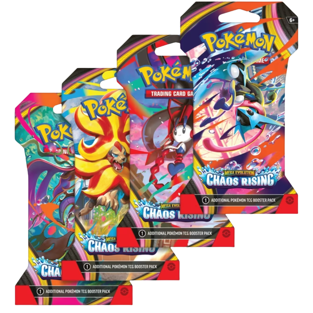 Pokemon Mega Evolution - Chaos Rising Sleeved Booster Pack