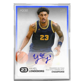 2026 Pulse On Demand Yaxel Lendeborg Autographed Champions Card