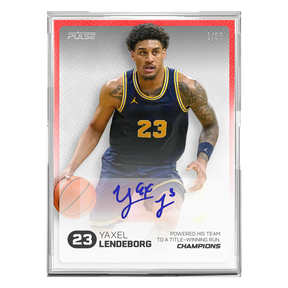 2026 Pulse On Demand Yaxel Lendeborg Autographed Champions Card