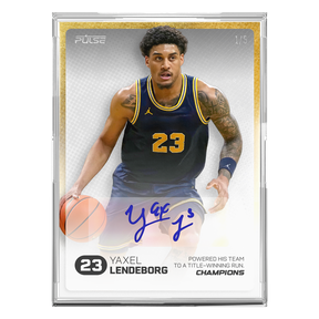 2026 Pulse On Demand Yaxel Lendeborg Autographed Champions Card