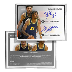 2026 Pulse On Demand Dual Signatures – Yaxel Lendeborg & Morez Johnson Jr. Autograph Card