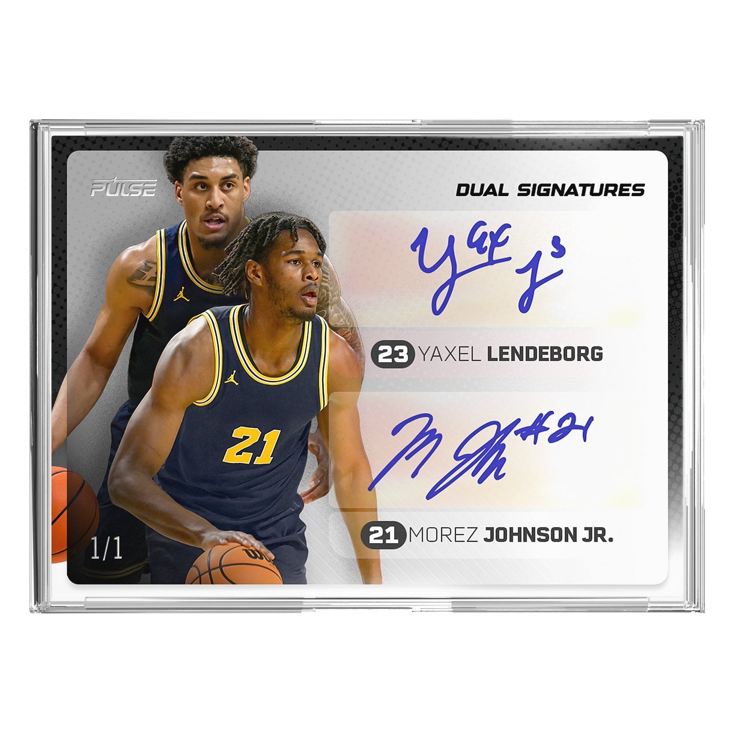 2026 Pulse On Demand Dual Signatures – Yaxel Lendeborg & Morez Johnson Jr. Autograph Card