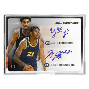 2026 Pulse On Demand Dual Signatures – Yaxel Lendeborg & Morez Johnson Jr. Autograph Card