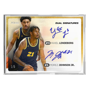 2026 Pulse On Demand Dual Signatures – Yaxel Lendeborg & Morez Johnson Jr. Autograph Card