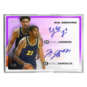 2026 Pulse On Demand Dual Signatures – Yaxel Lendeborg & Morez Johnson Jr. Autograph Card