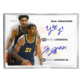 2026 Pulse On Demand Dual Signatures – Yaxel Lendeborg & Morez Johnson Jr. Autograph Card