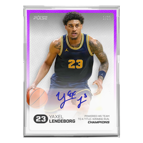 2026 Pulse On Demand Yaxel Lendeborg Autographed Champions Card