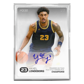 2026 Pulse On Demand Yaxel Lendeborg Autographed Champions Card