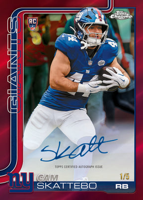 2025 Topps Chrome Football Hobby Box 12-Box Case