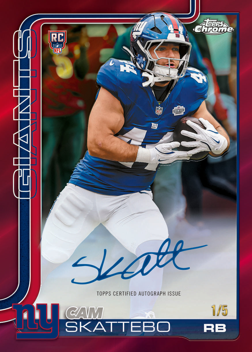 2025 Topps Chrome Football Hobby Box 12-Box Case