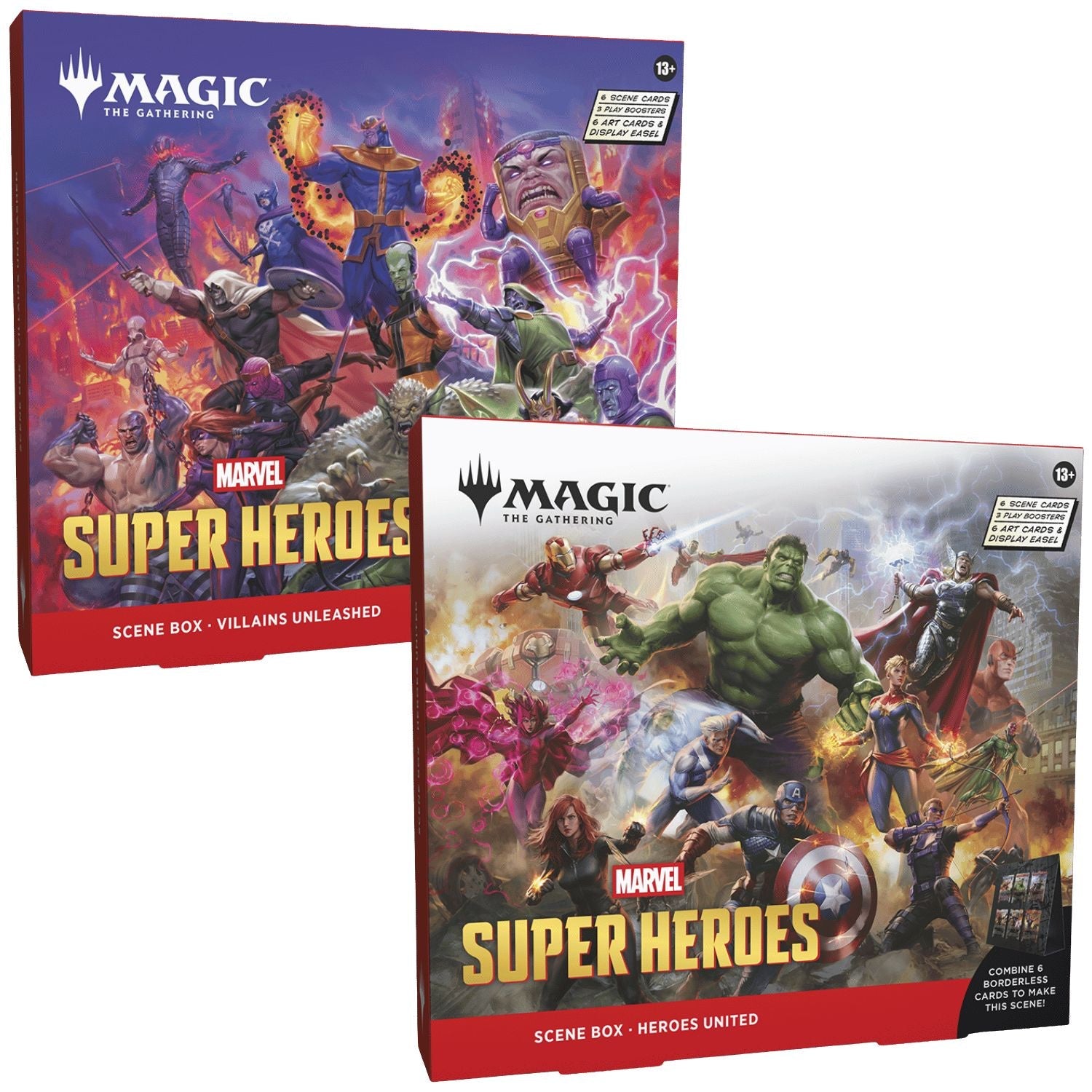 Magic the Gathering: Marvel Super Heroes Scene Box (Set of 2)