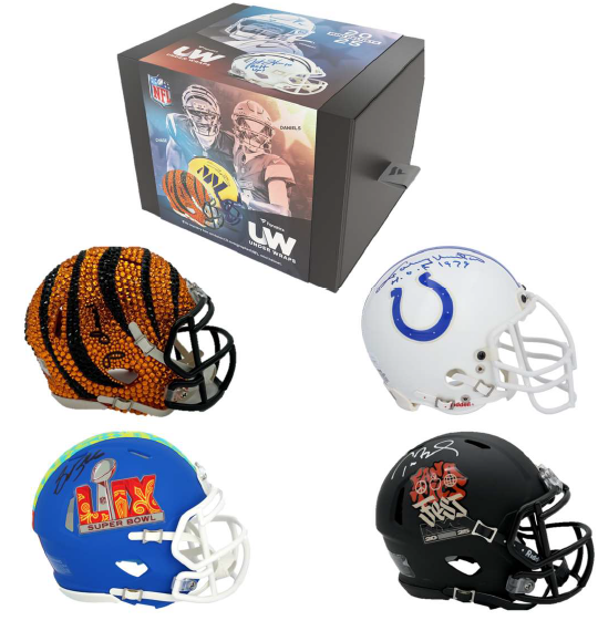 2025 Fanatics Under Wraps NFL Autographed Mini Helmet