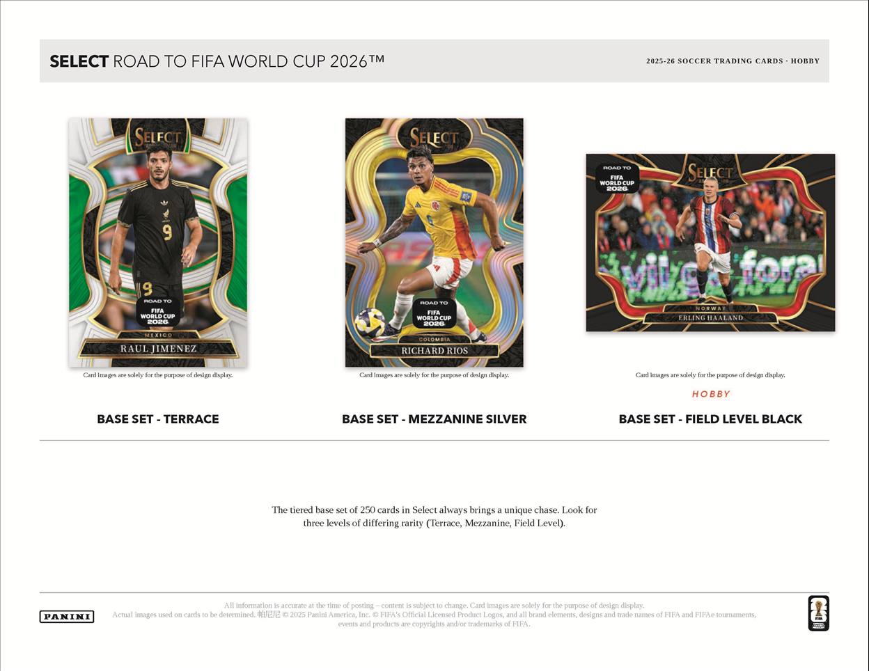 2025-26 Panini Select Road to FIFA World Cup Hobby Box
